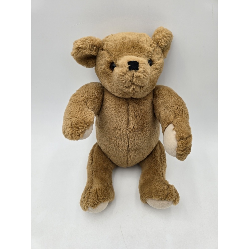 Smithsonian Institution 1987 Jointed Plush Brown Teddy Bear 14" tall
